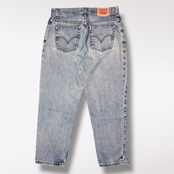 Vintage Levi’s 550 Relaxed Fit Jeans Tapered Leg Denim Light Wash Size 10 Short - Picture 7 of 8